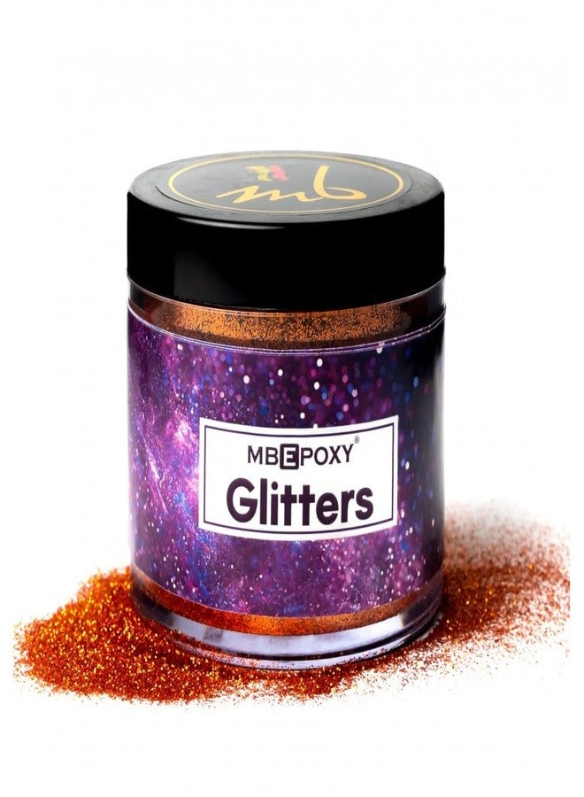 MBEPOXY | Epoxy Resin Art Resin Glitter | Glitter Dust for Art & Craft, Rangoli, School and DIY Projects | All Surface | Easy to Use | Non-Toxic Epoxy Art Resin Glitters - G.Orange - Pack of 3 - Image 2